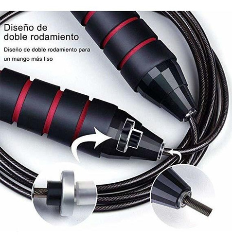 Imagen 2 de 6 de Cuerda Para Saltar, Fácil De Regular, Básica De Crossfit