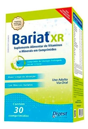 Suplemento Supera Bariat Xr 30 Comprimidos Sem Sabor