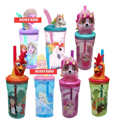 Vaso Figura Nena Frozen Pony Minnie Ct Plumitaa Gus