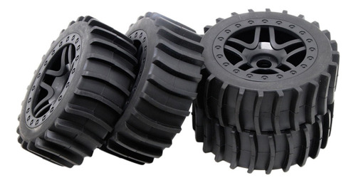 . 4 Uds Neumáticos De Goma Rc Adaptador Hexagonal De 17mm