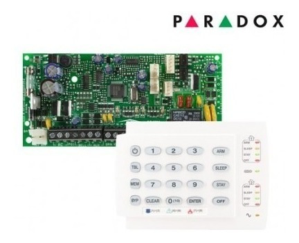 Kit Central Alarma 5x2 Zonas Paradox Sp5500 + Teclado K10