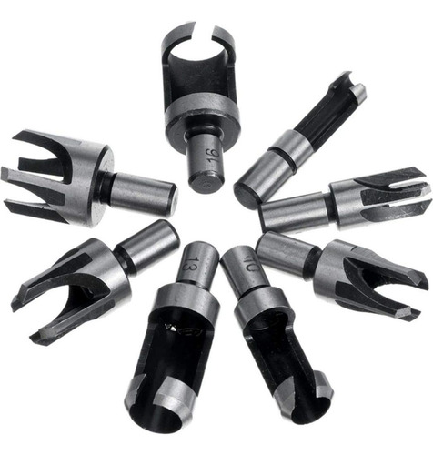 Juego De 8 Brocas Para Cortar Tapones De Madera Baorder 10