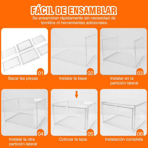 Cajas Organizadoras Para Zapatos Apilables Transparente 2pzs