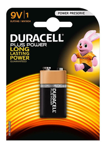 Pila Bateria Alcalina 9v Duracell
