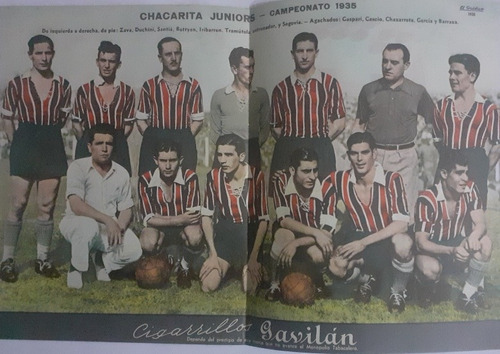 Lamina El Gráfico,  Chacarita Campeonato 1935