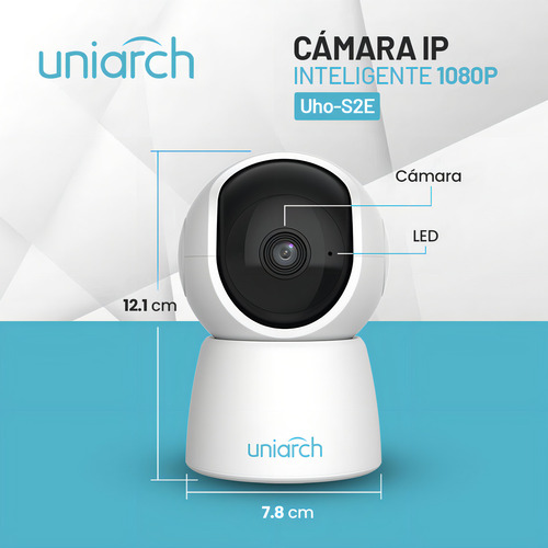 Camara Seguridad Ip 1080p Motorizado Wifi Visión Nocturna Hd Blanco