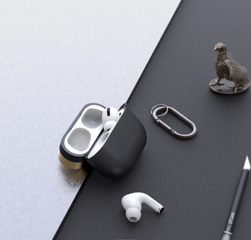 Imagen 3 de 3 de Funda Protectora De Pu Alta Resistencia Para AirPods Pro