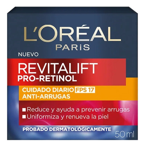 Crema Revitalift Día Pro Retinol Fps17 50ml Loreal Paris