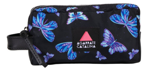 Cartuchera Mediana Estampada 2 Divisiones Agarrate Catalina Color Blue Papillon