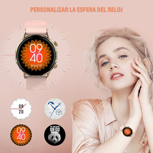 Imagen 2 de 8 de Smartwatch Para Mujer, Reloj Inteligente, Reloj Bluetooth