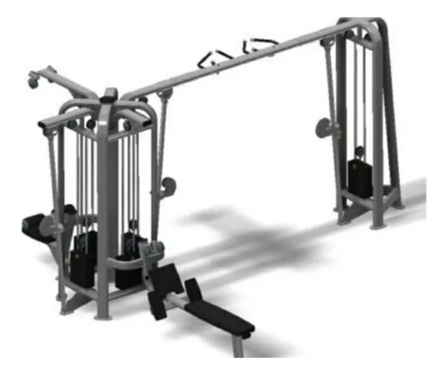 Plano Maquina De Gimnasio Multiestación
