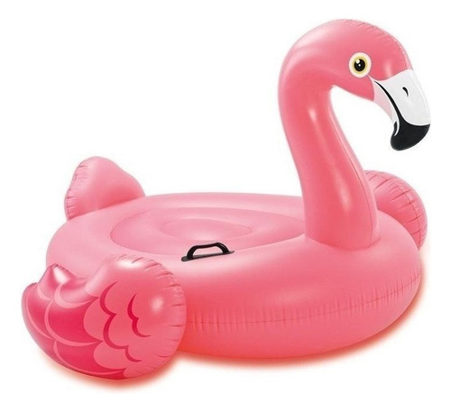 Flamingo Salvavidas Inflable Alberca 142x137 Cm Intex 57558 Rojo