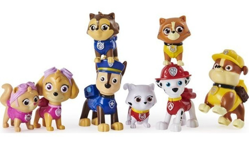 Paw Patrol, Kitty Catastrophe Set De 8 Figuras