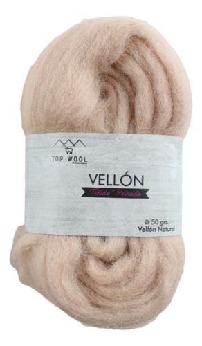 Vellón Teñido Top Wool 50 Gr Natural