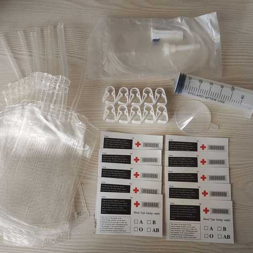 Set De 10 Bolsas De Sangre Falsas Para Fiesta De Halloween