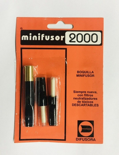 Boquilla Minifusor 2000 + 2 Repuestos Sabor Negro