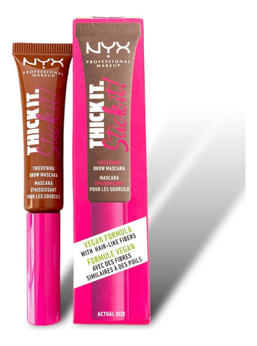 Máscara De Cejas Thick It Stick It Nyx Color Rich Auburn