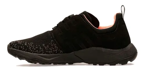 Zapatilla Lippi Mujer Wool Step City Black/coral