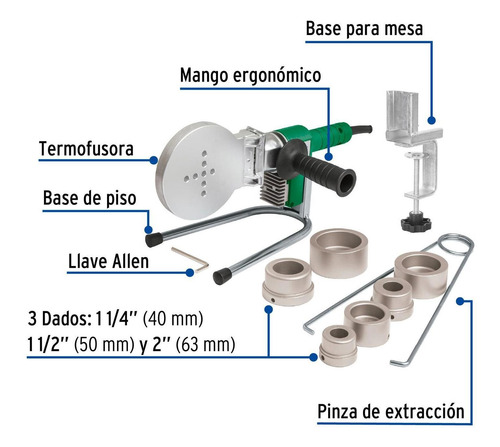 Termofusora De 1000 W Para Ppr, Foset 43011