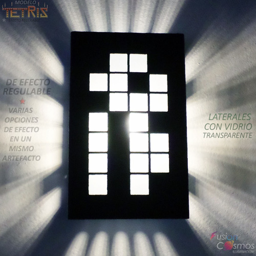 Aplique Deco Diseño Efecto Tetris De Luz Moderno 9 Efectos X