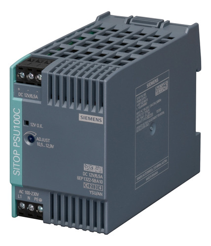 Fonte  Sitop Psu100c 6,5a 120-230v Siemens 6ep1322-5ba10