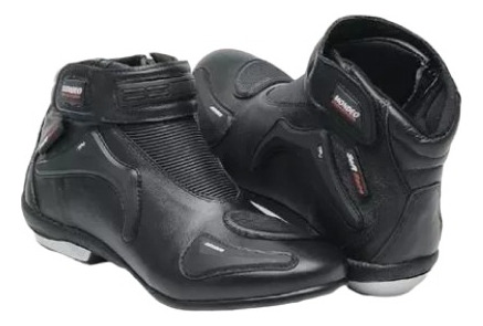 Bota Masculino Motociclista Couro Mondeo Soft Race Slim 5555