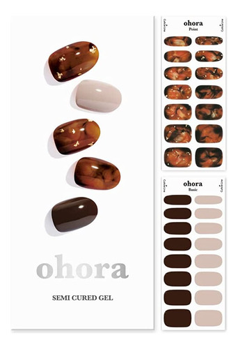 Ohora Semi Cured Gel Nail Strips (n Brown Sugar) - Funciona