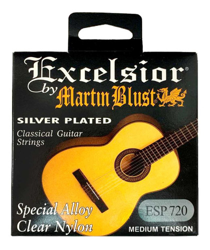 Encordado Martin Blust Esp720 Cuerdas Guitarra Clasica