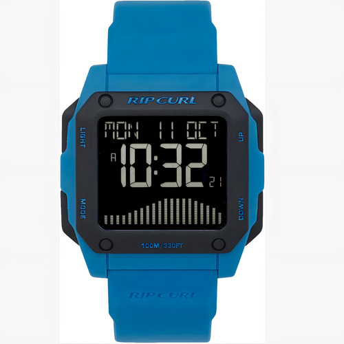 Relógio Rip Curl Masculino Odyssey Tide Marine Blue 000mti89 Cor da correia Azul Cor do bisel Preto Cor do fundo Digital Invertido (números claros e fundo escuro)