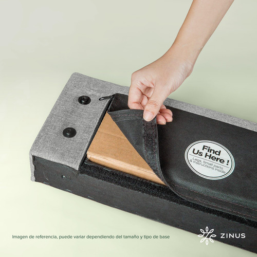 Zinus Curtis | Base Cama Matrimonial Con Estructura Tapizada