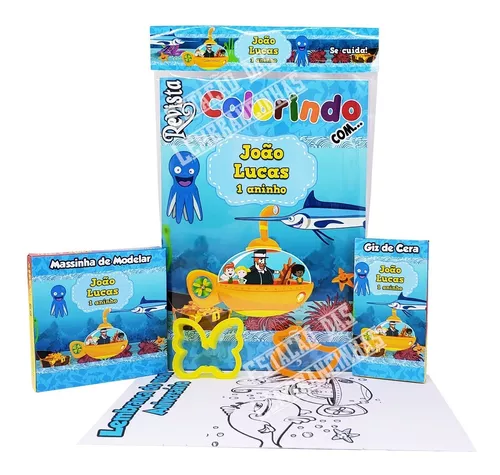 25 Kits Livro De Colorir Com Giz De Cera + Massinha E Moldes