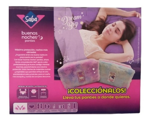 3 Panties Saba Buenas Noches + 1 Portapanties Hello Kitty | MercadoLibre