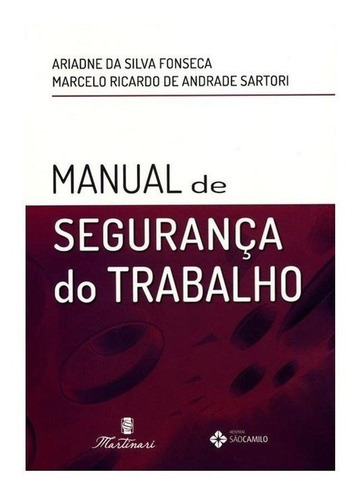 Livro - Manual De Segurança Do Trabalho, De Ariadne Da Silva Fonseca E Marcelo Ricardo De Andrade Sartori. Editora Martinari Em Português
