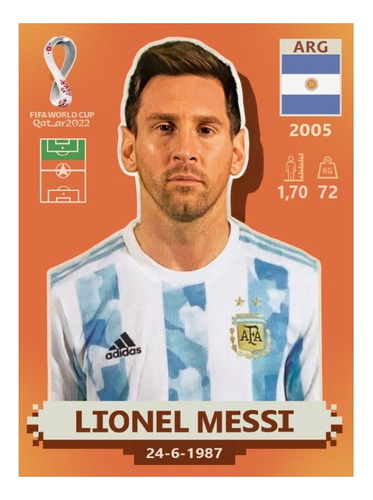 Figurita Leo Messi Mundial Qatar Original Local En Caballito