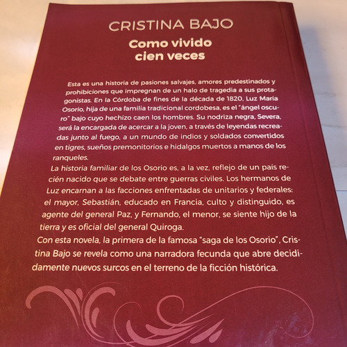 Como Vivido Cien Veces, Cristina Bajo,penguin, Caballito (Usado)
