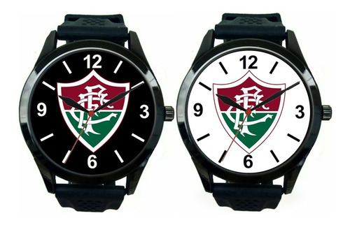 Kit 2 Relógios Pulso Masculino Fluminense Barato Promoção
