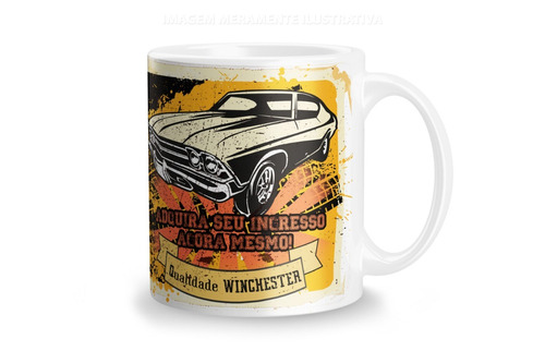 Caneca Personalizada Cerâmica Original Supernatural