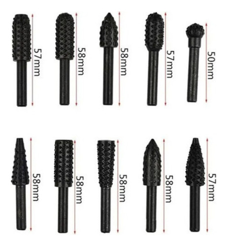 Cuchillo Para Tallar Madera Taladro Rotativo 10pcs