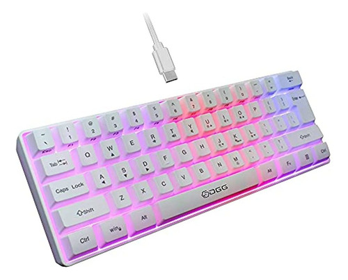 Teclado Para Juegos Con Cable Dgg 60%, Mini Teclado Ultracom