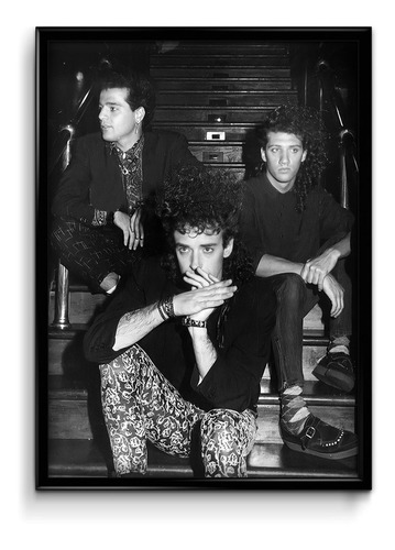 Cuadro Soda Stereo Retro M1 35x50 (marco+lámina+vidrio)