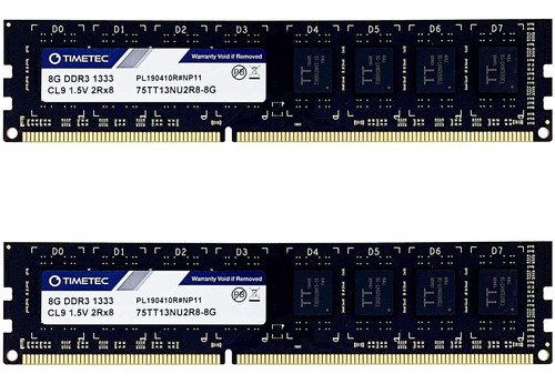 Ram Timetec, Udimm, Sin Ecc, Ddr3 1333 Mhz, 1,5 V