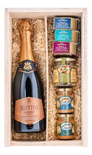 Gift Pack Gourmet  Rutini  Extra Brut  Regalos Empresariales