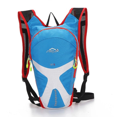 Imagen 2 de 8 de Mochila Running Apto Para Sistema De Hidratacion 5l Celeste