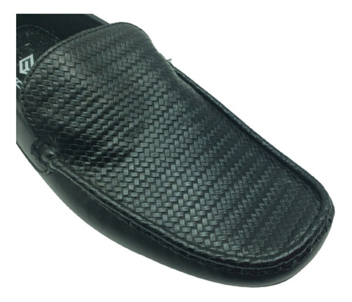 Zapato Mocasin Driver Hombre Mariscal Negro Piel Casual Form