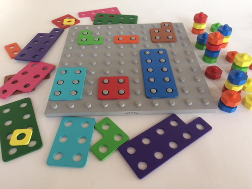 Juegos Didacticos De Mesa Numicon En Mdf.