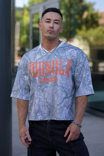 Camiseta Holgada New Para Hombre, Deportiva
