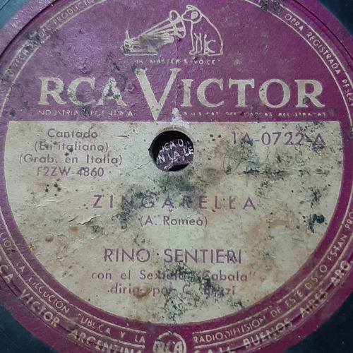 Pasta Rino Sentieri Sext Cabala Bezzi Rca Victor C226