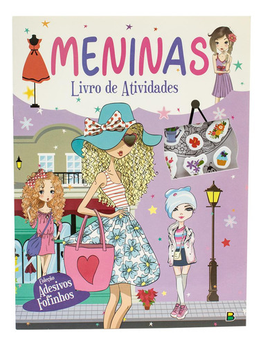 Adesivos Fofinhos: Meninas, De Brijbasi. Editora Brasileitura, Capa Mole Em Português