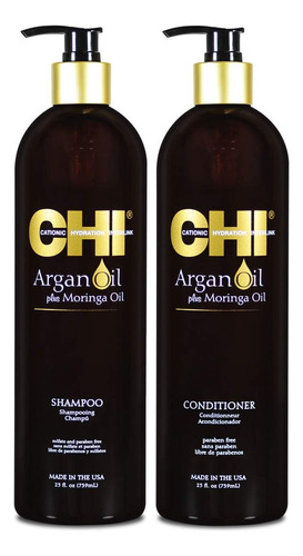 Chi Argan Oil Plus Moringa Oil Champú Y Acondicionador Duo.