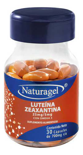Luteina + Zeaxantina + Omega 3 C/ 30 Cáps 700 Mg Naturagel
